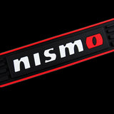 For JDM Nismo Red Trimmed Rubber Car Door Scuff Sill Cover Panel Step Protector 4PCS Set