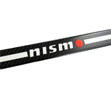 JDM Nismo Carbon Fiber Car Front Door Welcome Plate Sill Scuff Cover Decal Sticker 2pcs Set