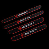 For SCION Red trimmed Rubber Car Door Scuff Sill Cover Panel Step Protector 4PCS NEW