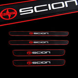 For SCION Red trimmed Rubber Car Door Scuff Sill Cover Panel Step Protector 4PCS NEW