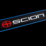 For SCION Blue trimmed Rubber Car Door Scuff Sill Cover Panel Step Protector 4PCS NEW