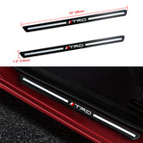 For TRD Carbon Car Front Door Scuff Sill Cover Plates Panel Step Protector Sticker 2 pcs Set