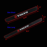 For VOLVO Red Border Rubber Car Door Scuff Sill Cover Panel Step Protector 4pcs