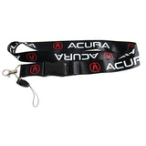 Acura Black Keychain Lanyard