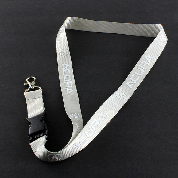 Acura Silver Keychain Lanyard