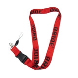 JDM BRIDE Set Carbon Embroidery Seat Belt Cover Shoulder Pads with Bride Keychain