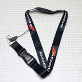 Dodge Black Keychain Lanyard