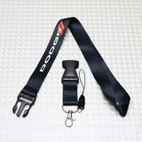 Dodge Black Keychain Lanyard