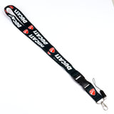 Black Ducati Racing Keychain Lanyard Quick Release Key chain Strap Gift