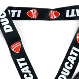 Black Ducati Racing Keychain Lanyard Quick Release Key chain Strap Gift