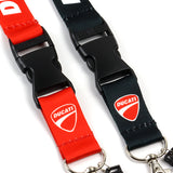 Black Ducati Racing Keychain Lanyard Quick Release Key chain Strap Gift