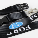 Ford Black Keychain Lanyard