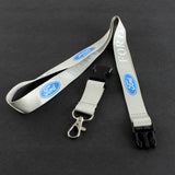 Ford Silver Keychain Lanyard