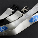 Ford Silver Keychain Lanyard