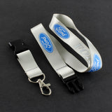 Ford Silver Keychain Lanyard