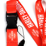 Harley Davidson Racing Biker Keychain LOGO Lanyard Motorcycle Strap Tag Key chain Red
