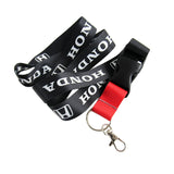 Honda Accord Set Black Carbon Fiber Look Seat Belt Cover X2 with Honda Black Keychain Lanyard