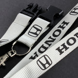 Honda Silver Keychain Lanyard