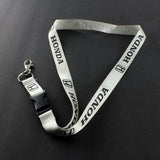 Honda Silver Keychain Lanyard
