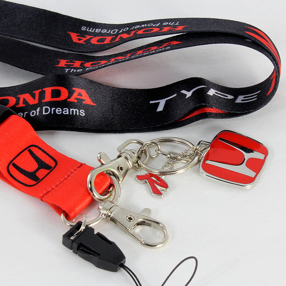 Honda Keychain Lanyard with H badge