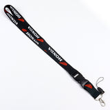 Honda Atv Rancher Foreman Rubicon Key Chain Lanyard BLACK Strap Dirt Bike