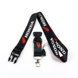 Honda Atv Rancher Foreman Rubicon Key Chain Lanyard BLACK Strap Dirt Bike