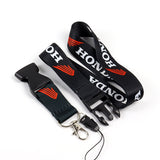 Honda Atv Rancher Foreman Rubicon Key Chain Lanyard BLACK Strap Dirt Bike