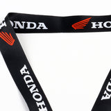 Honda Atv Rancher Foreman Rubicon Key Chain Lanyard BLACK Strap Dirt Bike