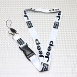 Jeep White Keychain Lanyard