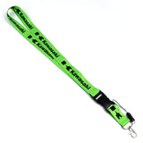 KAWASAKI Racing Set Biker Lanyard Motorcycle Key chain Green Strap Tag with DOUBLE SIDED Keychain