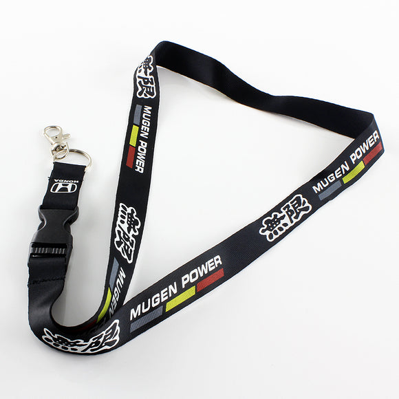 Mugen Black Keychain Lanyard