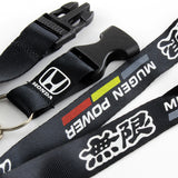 Mugen Black Keychain Lanyard