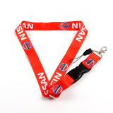 NISSAN Set 7 Color LED Cup Holder Car Button Mat Atmosphere Light 2PCS with Lanyard Key Chain