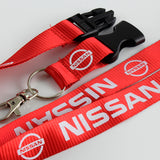 Nissan Red Keychain Lanyard
