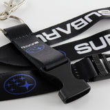 Black SUBARU WRX STI BRZ Impreza Forester Crosstrek Legacy Outback JDM Keychain Phone Neck Strap Lanyard