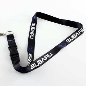 Black SUBARU WRX STI BRZ Impreza Forester Crosstrek Legacy Outback JDM Keychain Phone Neck Strap Lanyard