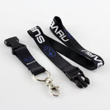 Black SUBARU WRX STI BRZ Impreza Forester Crosstrek Legacy Outback JDM Keychain Phone Neck Strap Lanyard