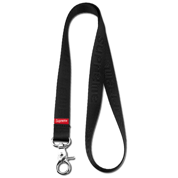 NEW Black with Red Tag Supreme3M Nylon Lanyard SS16 X1