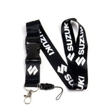 SUZUKI Racing Set of Biker Keychain Lanyard Motorcycle Strap Tag with GSX Backpack Metal Hook Key Ring