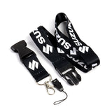 SUZUKI Racing Set of Biker Keychain Lanyard Motorcycle Strap Tag with GSX Backpack Metal Hook Key Ring