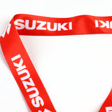 SUZUKI Racing Red/Black Set of Biker Keychain Lanyard Motorcycle Strap Tag with GSX1300R YOSHIMURA Key chain