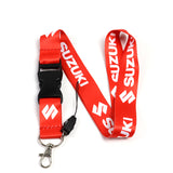 SUZUKI Racing Red/Black Set of Biker Keychain Lanyard Motorcycle Strap Tag with GSX1300R YOSHIMURA Key chain