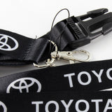 New Toyota Black Keychain Lanyard