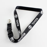 Toyota Set Keychain Lanyard with Chrome Front Grille Emblem for 2002-2004 Toyota Camry / 2002-2009 Toyota MATRIX