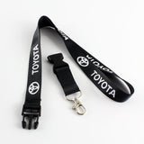 Toyota Set Keychain Lanyard with Chrome Rear Trunk Emblem for 02-06 Toyota Camry / 03-08 Toyota Corolla