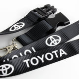Toyota Black Keychain Lanyard