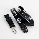 Toyota Set Keychain Lanyard with Chrome Front Grille Emblem for 2002-2004 Toyota Camry / 2002-2009 Toyota MATRIX