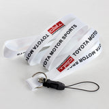 JDM TRD Racing Set Carbon Fiber Look Embroidery Seat Belt Cover Shoulder Pads 2pcs with TRD Keychain