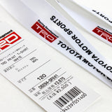 JDM TRD Racing Set Carbon Fiber Look Embroidery Seat Belt Cover Shoulder Pads 2pcs with TRD Keychain