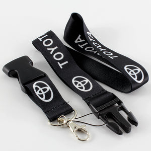 New Toyota Black Keychain Lanyard